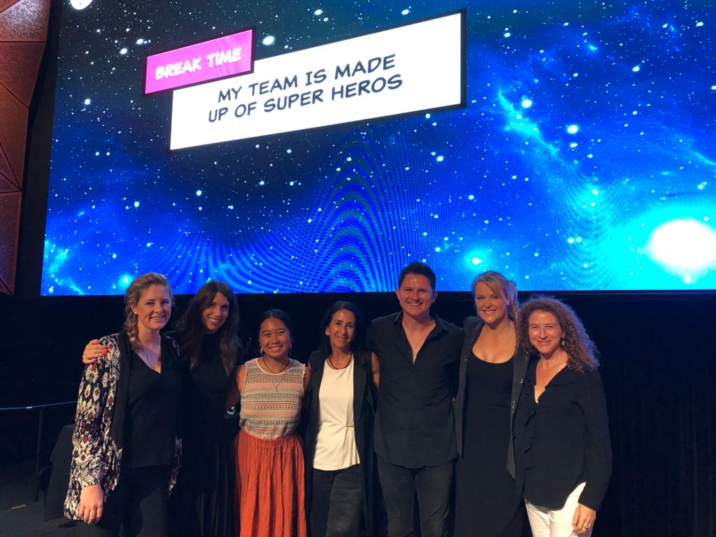 SingularityU Australia team on stage for the 2021 SingularityU Australia Summit